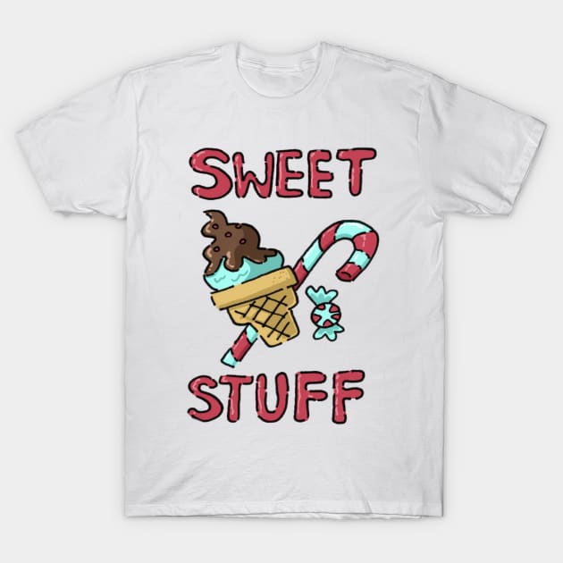 Sweet Stuff T-Shirt by JenjoInk